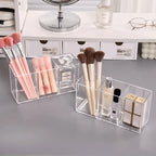 Transparent lipstick Cosmetic Makeup Acrylic Makeup Brush Tool Storage Box Case Make-up Brush Holder Table Organizer Makeup Tool