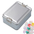 Old-fashioned Rectangular Iron Box High Quality Metal Storage Box Cake Packaging Box Durable with Lid Candy Box