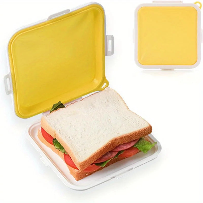 Silicone Sandwich Container – Reusable Lunch Storage Box