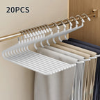 Pants Hanger Clips – 30-Piece Anti-Slip Wardrobe Set