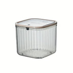 1-Piece Transparent Mini Desktop Storage Box, with Pop-Up Lid, Waterproof Multifunctional Storage Container, Laundry Detergent Dispenser Storage Box, Suitable for Storing Beads and Stain Remover Powder, for Desktop, Kitchen,