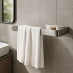 Homefish No Drill U Shape Stainless Steel Wall Mounted Towel Rack Bathroom Hardware 23cm 27cm