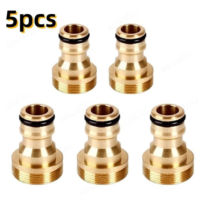 1/2/5PCS Universal Tap Kitchen Adapters Brass Faucet Watering Garden Tools Tap Connector Mixer Hose Adaptor Basin Accessories