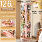 Transparent Doll Storage Box Plush Toy Organization Toy Storage Tube DIY Zipper Bins Kid Christmas Gift Children's Toy Organizer