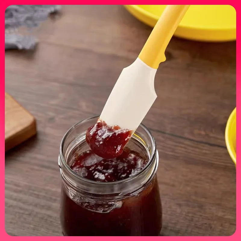 Household Two-in-one Baking Spatula Hightemperature Resistant Silicone Spatula Cream Jam Butter Spatula Kitchen Stirring Spatula