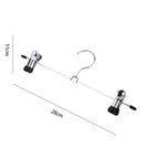 5-Pack Metal Pants Hangers with Adjustable Anti-Slip Clips