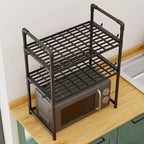 Adjustable Microwave Shelf – Multi-Purpose Kitchen Storage Rack