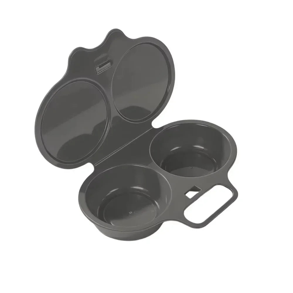 Food Grades Plastic Microwave Egg Cooker Heat Resistant Kitchen Cooking Mold Egg Fryer Easy To Clean Portable Steamed Egg Box