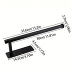 Stainless Steel Tissue Holder - Wall Mounted, Self-Adhesive Or Drilled, Easy To Install, Perfect For Kitchen And Bathroom Use