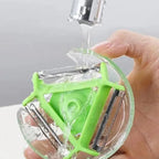 Kitchen 3 in 1 Peeler Rotary Multi-purpose Stainless Steel Potato Peeler Slicer Grater Shredder Vegetable Fruit Peeler
