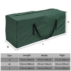 Cushion Storage Bag Large Capacity Furniture Protective Cover Outdoor Garden Waterproof Dustproof Christmas Tree Organizer New