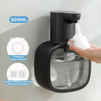 Automatic sensor soap dispenser, foam hand washing device, portable soap bottle, soap distribution device, in bathroom
