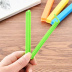 Cute Candy Color Reusable Plastic Sealing Clips Bag Sealer Clamp For Snack Tea Package Household Food Storage Closure Accessory
