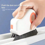 2‑in‑1 Handheld Groove Cleaning Brush, Multi‑Purpose Crevice Cleaner for Window, Sliding Door Track & Floor Gap