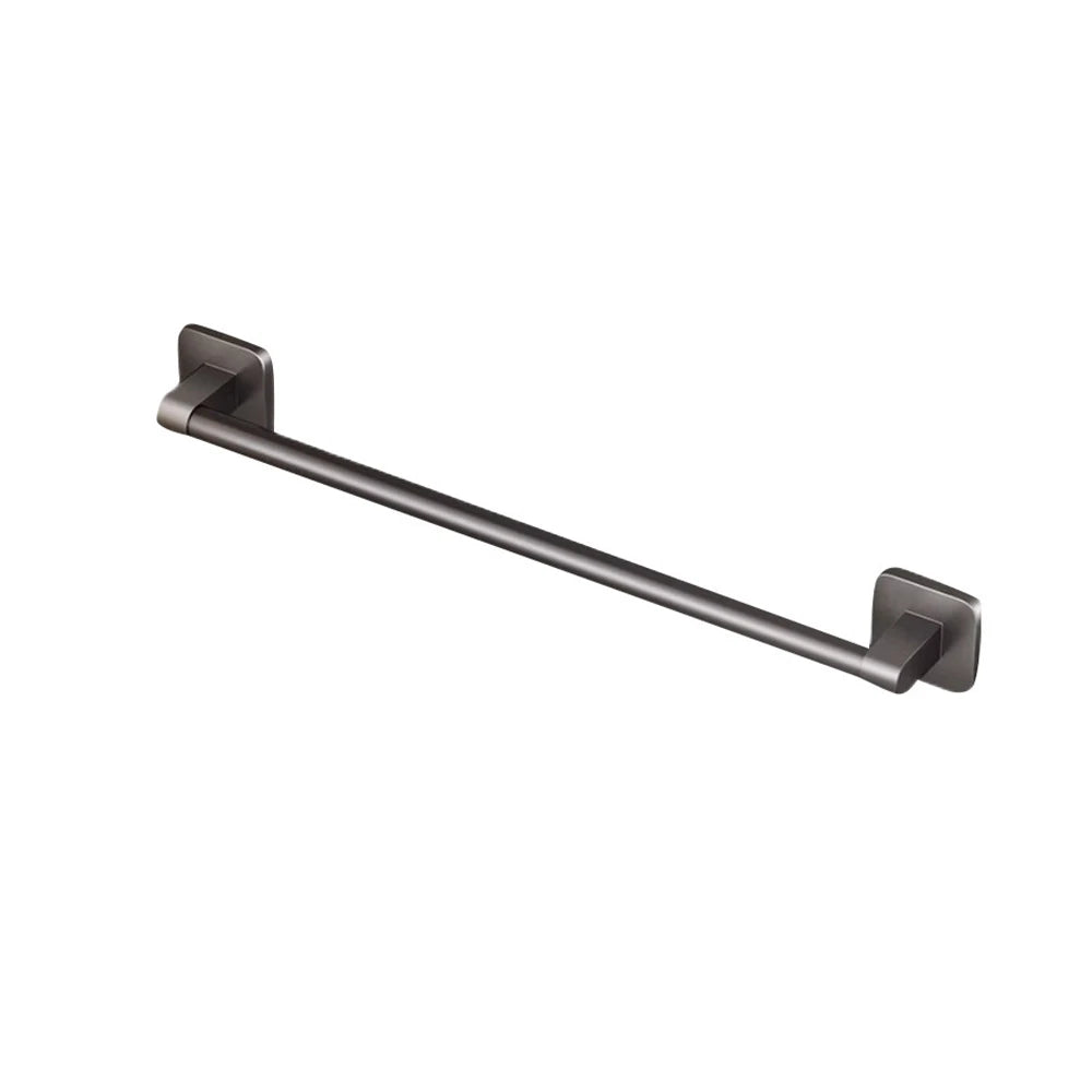 Homefish Grey White Black 40cm 30cm Punch‑Free Wall Mounted Single Pole Towel Rack Bathroom Storage Hanging Rack