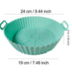 Silicone Air Fryer Liners Pot,Airfryer Basket Cooking Gadgets ,Reusable Baking Tray Non-stick Pizza Pan Oven Kitchen Accessories