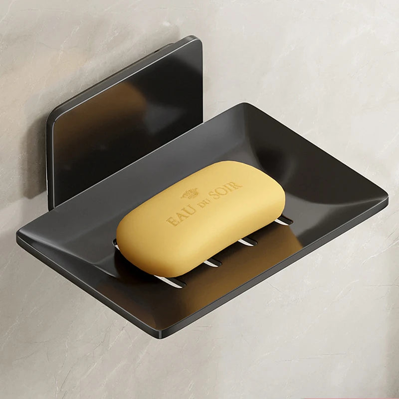 Stainless Steel Soap Holder Bathroom Shower Storage Soap Tray Mesh Rack Oap Dishes Wall Mounted Drain Soap Box Bathroom Access
