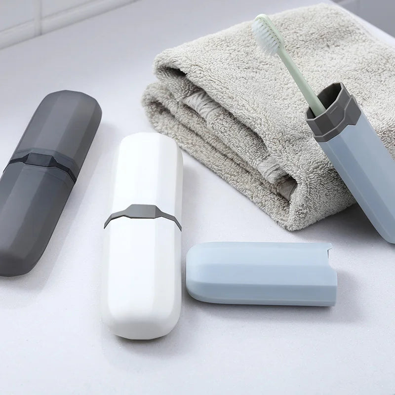 1/4pc Portable Toothbrush Cover Storage Box Daily Outdoors Travel Hiking Camping Toothbrush Holder Case Box Bathroom Accessories