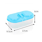 Double Compartment Food Storage Container Plastic Sealed Snack Container, Divided Into Boxes, Camping Lunch Box, Snack Box