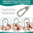 1pc 2/5/10meters Versatile Clothesline Stainless Steel Rope for Outdoor Camping Traction Ropes Thickened Dog Pet Leash