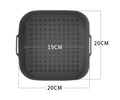 Air Fryer Silicone Pot Thick Reusable Silicone Square Air Fryer Liners Replacement of Parchment Liner Paper Air Fryer Basket