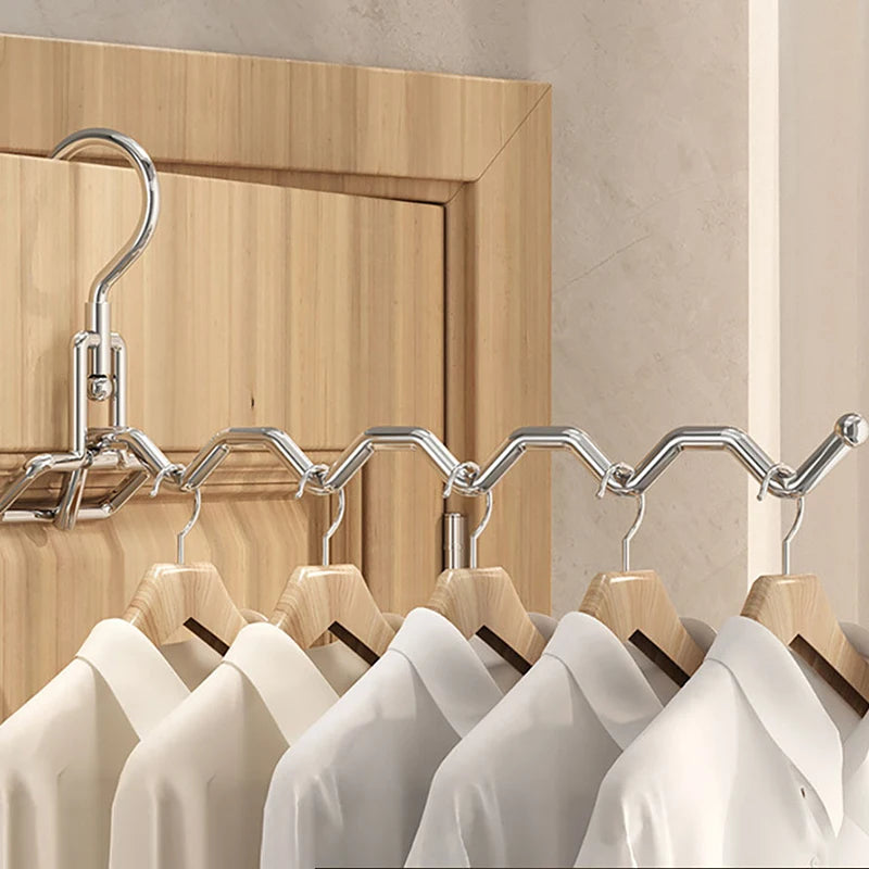 Portable Clothes Drying Rack Foldable Clothes Hanger Travel Hotel Wardrobe Drawer Door Mounted Punch-free Cloth Drying Rack