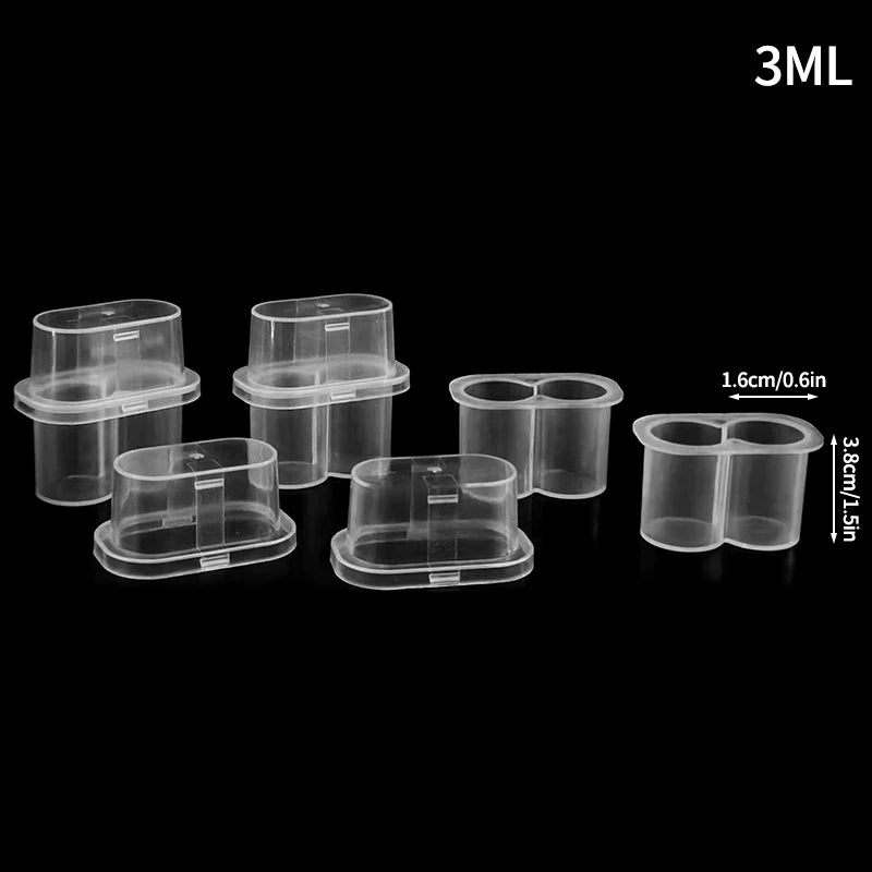 3/5/7/10mL Vial Storage Case Plastic Clear Freezer Tube Box Stackable Microtube Storage Box  Refrigerator Organizer
