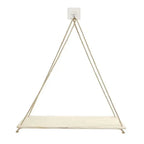 1Set Wood Hanging Shelves Swing Hanging Hemp Rope Wall Shelve Mounted Floating Home Living Room Plant Flower Pot Tray Storage