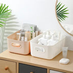 Desktop Storage Box Dormitory Sundries Plastic Cosmetic Storage Box Bathroom Kitchen Sorting Storage Basket Bins