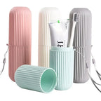 kkjoy 1pc Portable Toothbrush CupToothpaste Holder Travel Toiletries Storage Case | New Creative Storage Box for Home & Travel