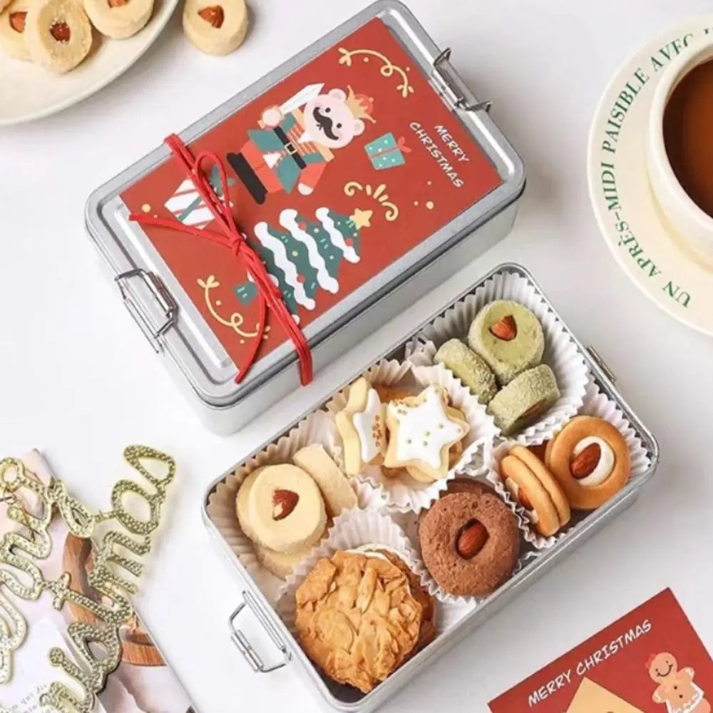 Old-fashioned Rectangular Iron Box High Quality Metal Storage Box Cake Packaging Box Durable with Lid Candy Box
