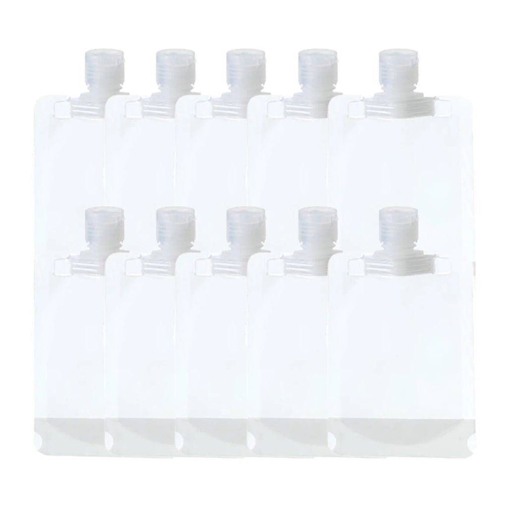 10Pcs 30/50/100ML Travel Storage Bag Portable Packaging Cosmetic Lotion Shower Gel Shampoo Leakproof Refillable Empty Bag