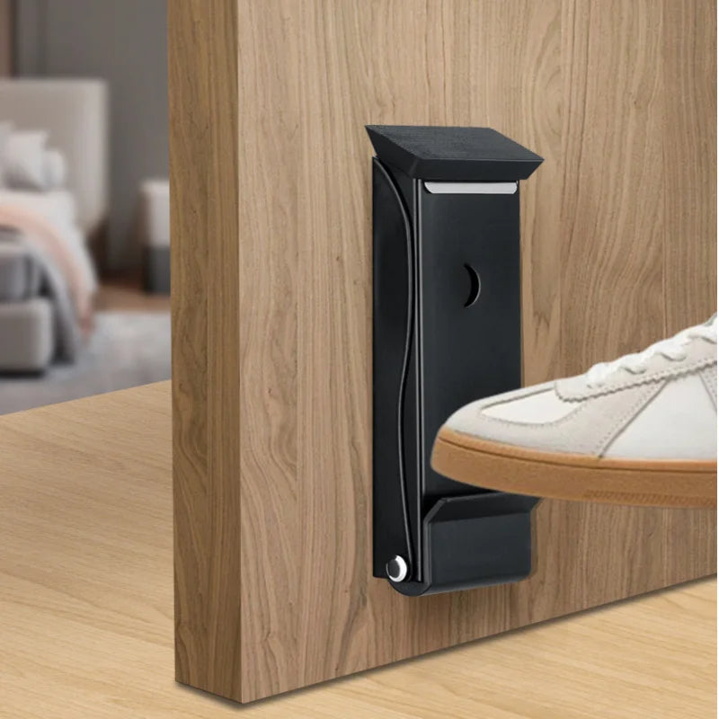 Metal Heavy-Duty Safety Door Stopper Anti-Collision Windproof Door Gap Stopper, Sturdy Door Stop for Home Daily Use