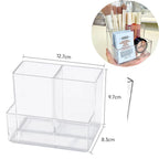 Transparent lipstick Cosmetic Makeup Acrylic Makeup Brush Tool Storage Box Case Make-up Brush Holder Table Organizer Makeup Tool