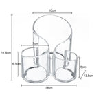Transparent lipstick Cosmetic Makeup Acrylic Makeup Brush Tool Storage Box Case Make-up Brush Holder Table Organizer Makeup Tool