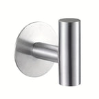 1pc, No Punching Self-Adhesive Hook, Stainless Steel Bathroom Hook, Bathroom Accessories Kitchen Organizer