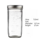 1PC Mason Jars with Lids, Wide Mouth Glass Jars for Canning, Centerpieces, Pickling, Storage, Food Meal Prep, Salad, Jam