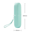 kkjoy 1pc Portable Toothbrush CupToothpaste Holder Travel Toiletries Storage Case | New Creative Storage Box for Home & Travel