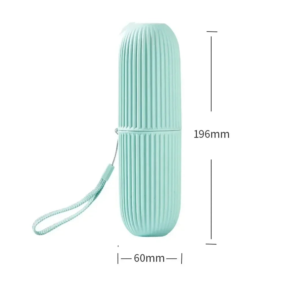 kkjoy 1pc Portable Toothbrush CupToothpaste Holder Travel Toiletries Storage Case | New Creative Storage Box for Home & Travel