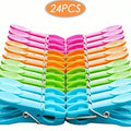 48/24Pcs Plastic Clothespins Hanging Pegs Clips, Mini Clothespins for Photos Practical Clothes Pegs for Laundry Storage YFJ009