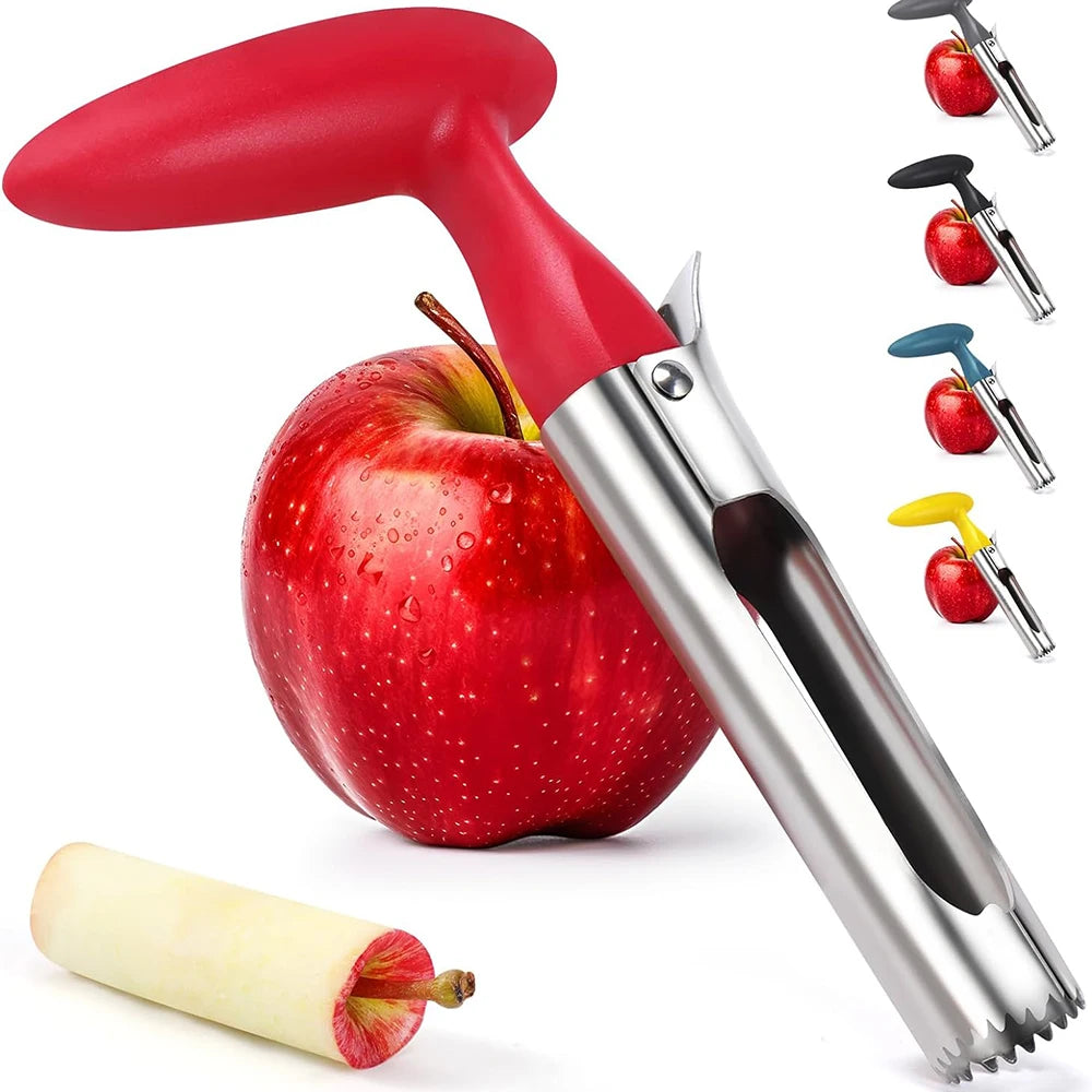 1PC Premium Stainless Steel Kitchen  Apple Corer Tool Ultra Sharp Easy to Use & Clean Durable Fruit Corer Remover