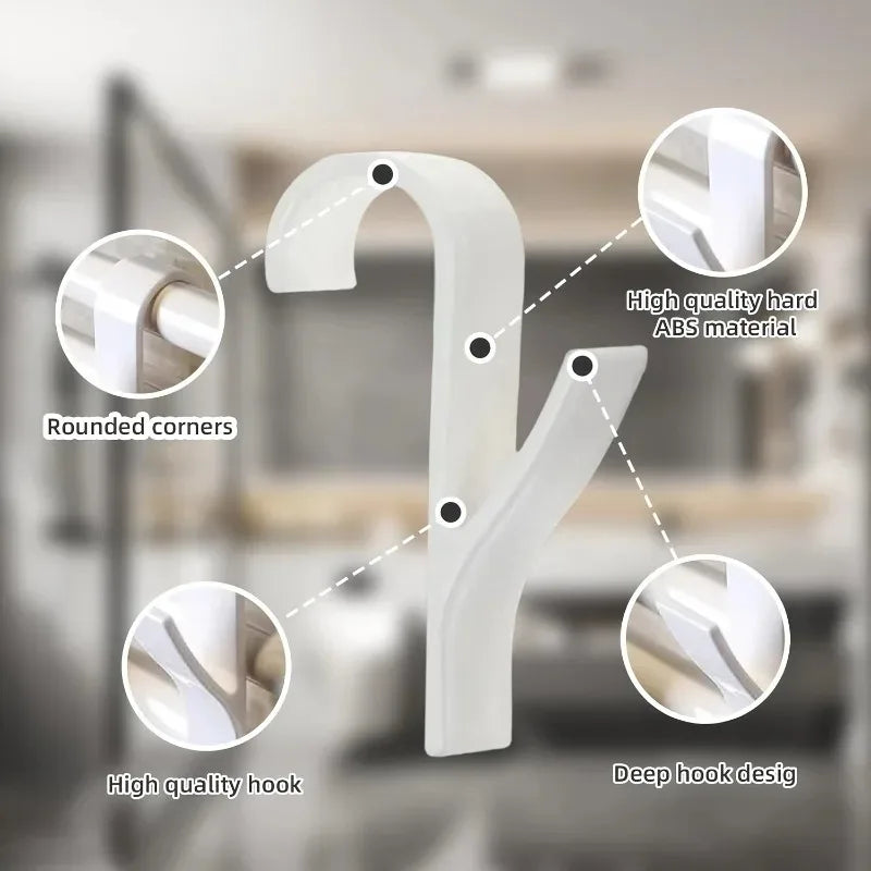Universal Household Bathroom Door Hook, Towel Rack Hanger, Heating Radiator Rail Hook Clip, Storage Rack, Clothes Scarf Hook