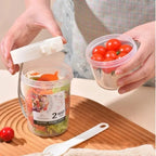 Portable Yogurt Cereal Oatmeal Snacks Parfait Containers Carry Breakfast Cup Salad Cups Salad Dressing Holders With Lid Forks