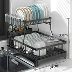 Non Perforated Folding Cabinet with Pull-out Basket Multifunctional Snack Storage Rack Household Kitchen Sink Storage Rack