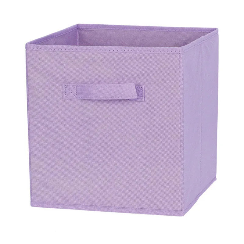Cube Non Woven Fabric Storage Bin Collapsible Storage Box Home Supplies, Kid Toy Storage Organizer Cabinet Drawer Organization