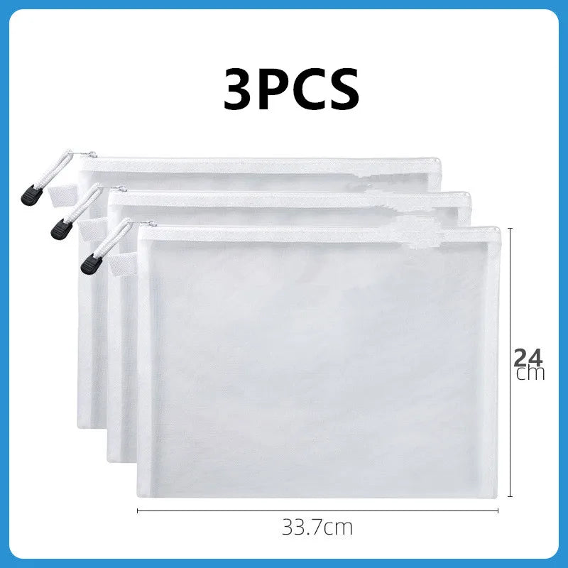 Toy storage bag Children's building blocks small toys special sorting bag bag transparent mesh gauze zipper mesh bag