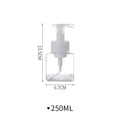 250ml/450ml Large Capacity Foam Bottles Dispenser Plastic Pump Bottles Mini Empty Soap Refillable Bottle Travel Shampoo Foaming