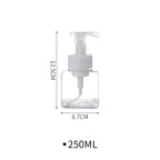 250ml/450ml Large Capacity Foam Bottles Dispenser Plastic Pump Bottles Mini Empty Soap Refillable Bottle Travel Shampoo Foaming