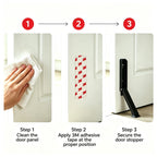 Heavy‑Duty Metal Door Stopper Non‑Slip High Hardness Windproof Anti‑Collision Door Blocker Safety Door Gap Stop for Household
