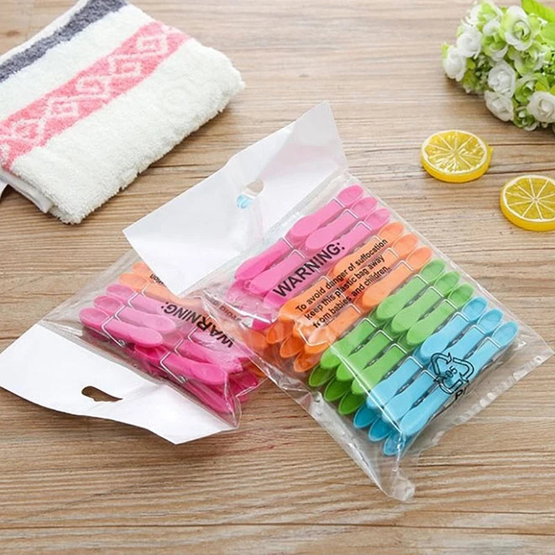 48/24Pcs Plastic Clothespins Hanging Pegs Clips, Mini Clothespins for Photos Practical Clothes Pegs for Laundry Storage YFJ009